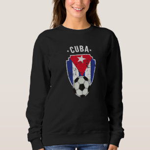 Sudadera Cuba Fútbol Bandera Cuba Estallan las raíces del o