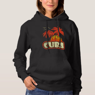 Sudadera Cuba Palm Trees Playa Sunset de los años 80