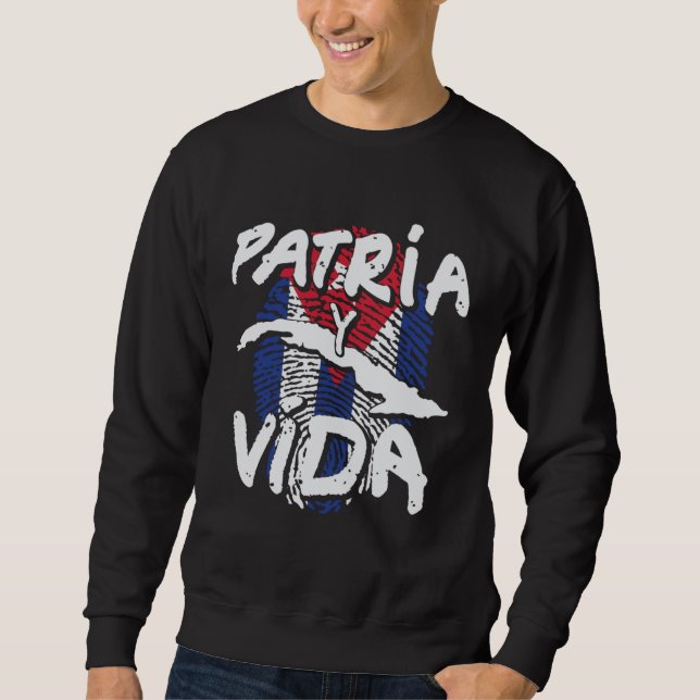 Sudadera Cuba Patria y Vida Graphic (Anverso)