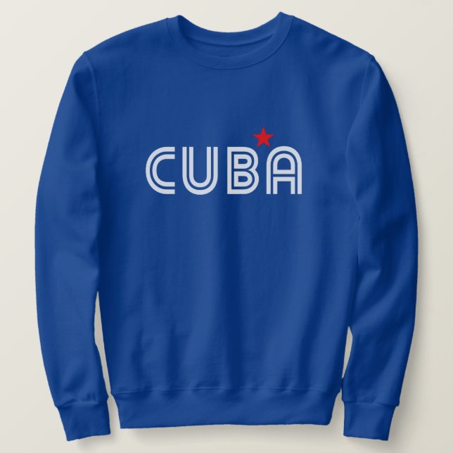 Sudadera Cuba retro (Anverso del diseño)