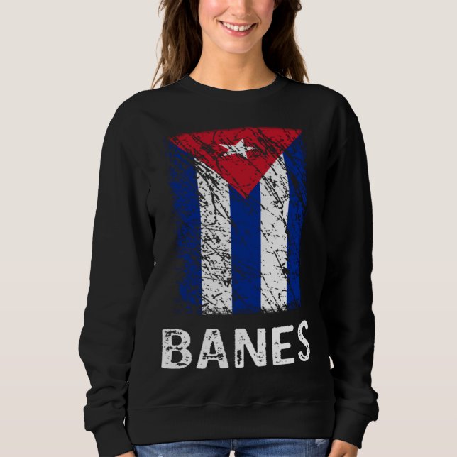 Sudadera Cuban Flag Banes Cuban Pride (Anverso)