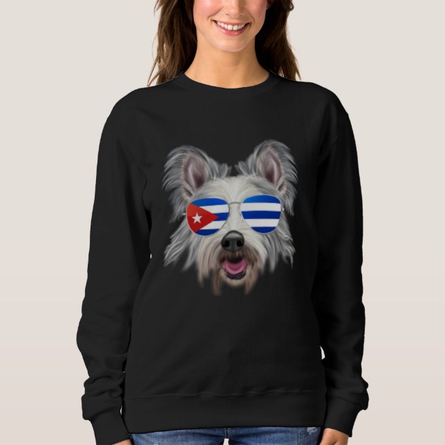 Sudadera Cuban Flag Berger Picard Dog Cuba Pocket (Anverso)