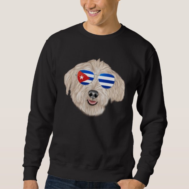 Sudadera Cuban Flag Glen of Imaal Terrier Dog Cuba Pocket (Anverso)