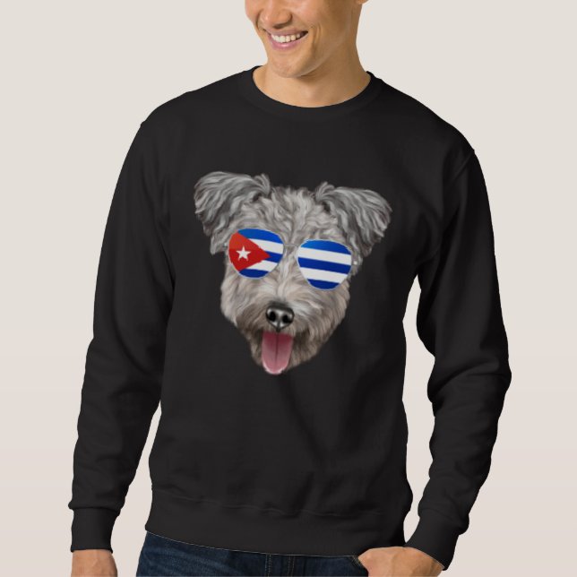 Sudadera Cuban Flag Pumi Dog Cuba Pocket (Anverso)