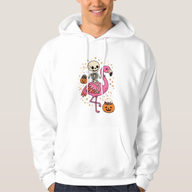 Sudadera Cubeta De Caramelo De Esqueleto De Flamenco De Hal (Anverso)
