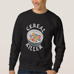 Sudadera Cubeta de cereales para el desayuno asesino de cer