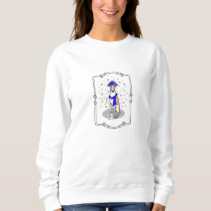 Sudadera Cubierta de nieve con azote azul de invierno - Ama
