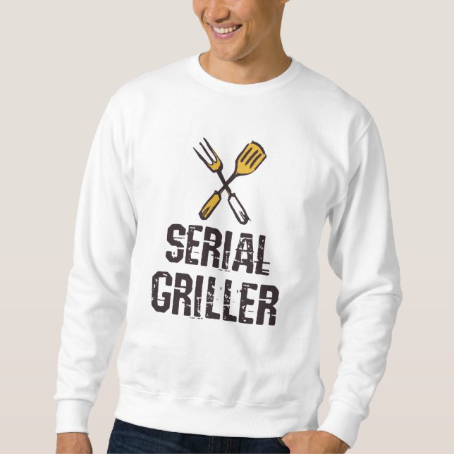 Sudadera Cubierta de parrilladas serie Grill BBQ master Gri (Anverso)