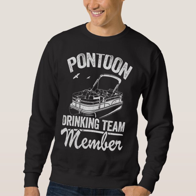 Sudadera Cubierta de Pontoon Equipo de Bebida Miembro Boer  (Anverso)