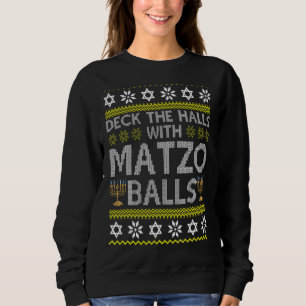 Sudadera Cubierta Los Salones Con Matzo Balls Chanukkah Ugl