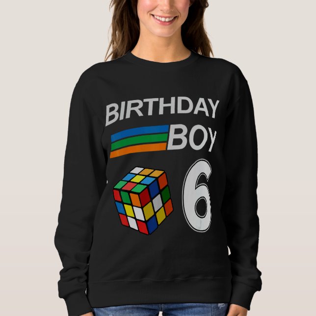 Sudadera Cubing de velocidad competitivo a 6 años de edad (Anverso)