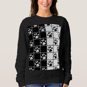Sudadera Cubo blanco negro de cristal de ventana retráctil