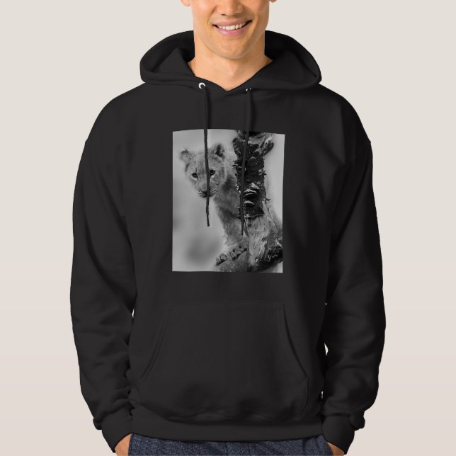 Sudadera Cubo De León Blanco Y Negro (Anverso)