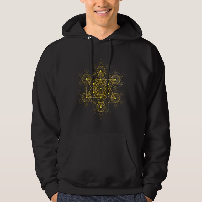 Sudadera Cubo Mandala de Sacred Geometry Metatron (Anverso)