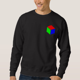 Sudadera Cubo - Verde Rojo y Azul
