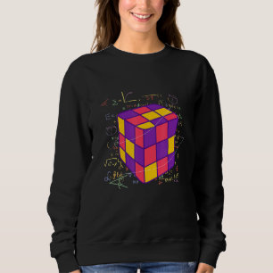 Sudadera Cubos de matemáticas coloridas Manipulan el arte d