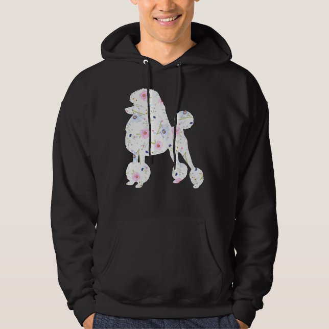 Sudadera Cuchara de caniche con canto floral (Anverso)