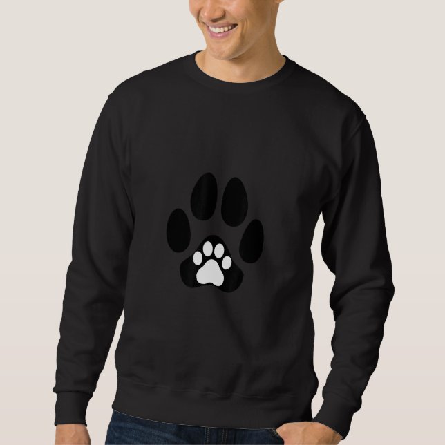 Sudadera Cuchillas de cachorro de perro de gato graciosas (Anverso)
