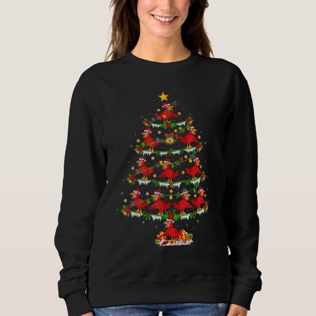 Sudadera Cuckoos Bird   Xmas Lights Cuckoos Christmas Tree (Anverso)