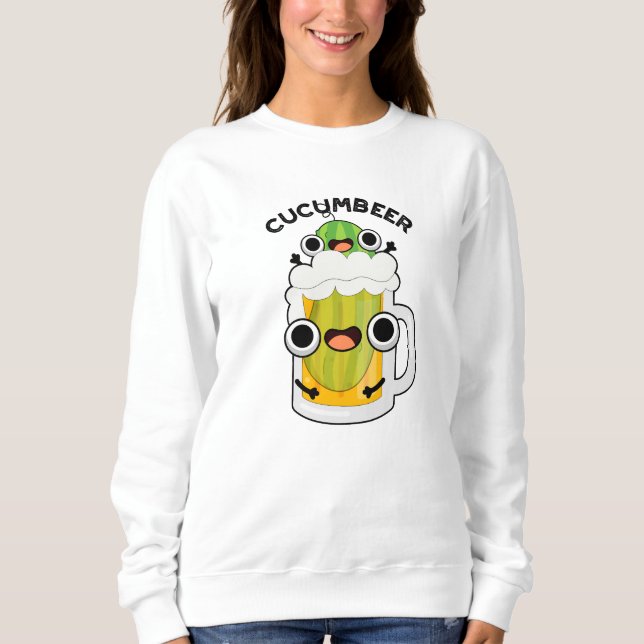 Sudadera Cucum-beer Funny Beer Pun (Anverso)