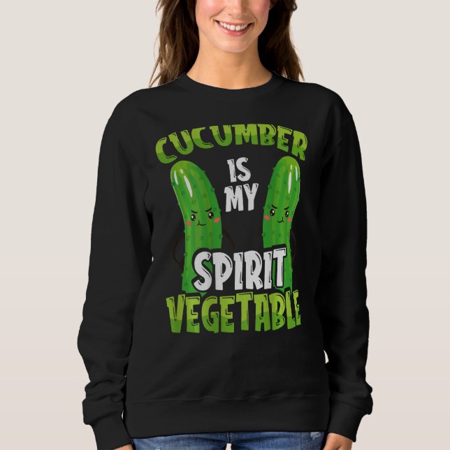 Sudadera Cucumber Is My Spirit Vegetable Backprint Vegetabl (Anverso)