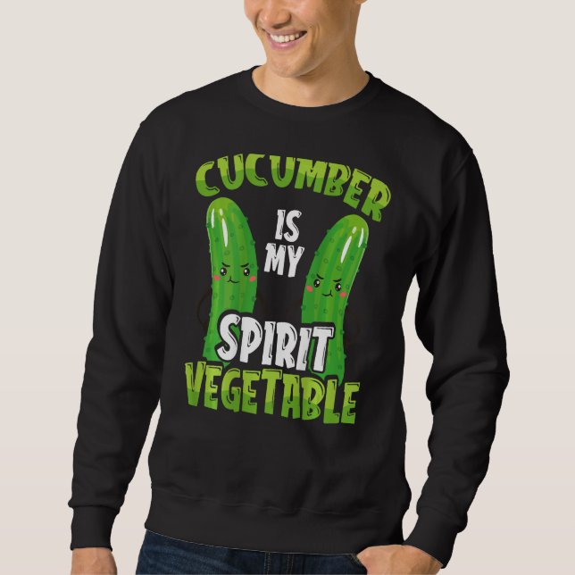 Sudadera Cucumber Is My Spirit Vegetable Backprint Vegetabl (Anverso)