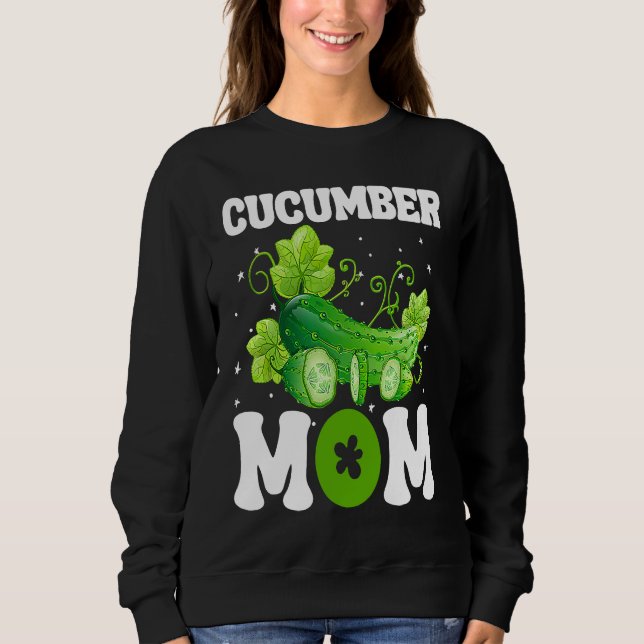 Sudadera Cucumber Mom Vegetable Mothers' Day Gardener (Anverso)