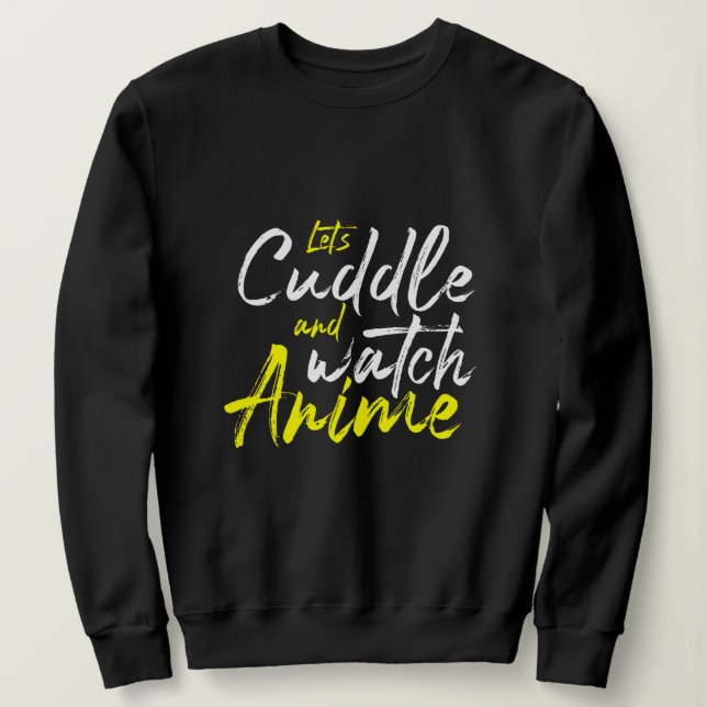 Sudadera Cuddle y Watch Anime - Dos objetivos (Anverso del diseño)