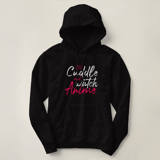 Sudadera Cuddle y Watch Anime - Funny Otaku (Diseño del anverso)