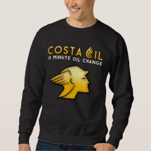 Sudadera Cuello de la tripulación de aceite de Costa Rica