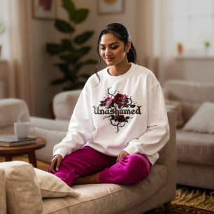 Sudadera Cuello de la tripulación sin vergüenza de las muje