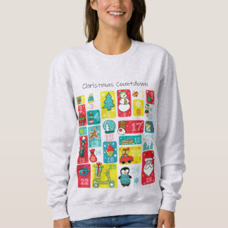 Sudadera Cuenta regresiva de Navidades de calendario antici