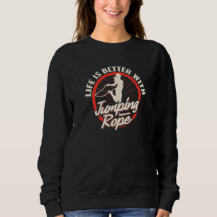 Sudadera cuerda de saltar vintage para ejercicio para mujer