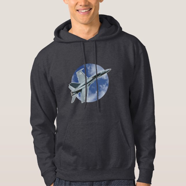 Sudadera Cuerno F/A-18C en una nube circular (Anverso)