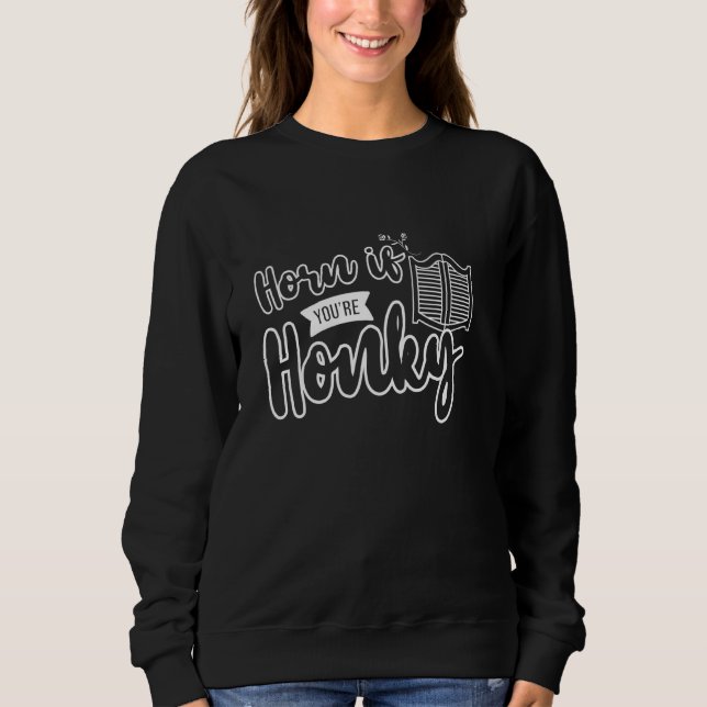 Sudadera Cuerno Si Eres Honky Tonk (Anverso)