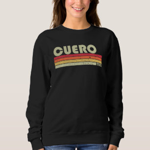 Sudadera Cuero Tx Texas Funny City Home Roots Retro 70 80
