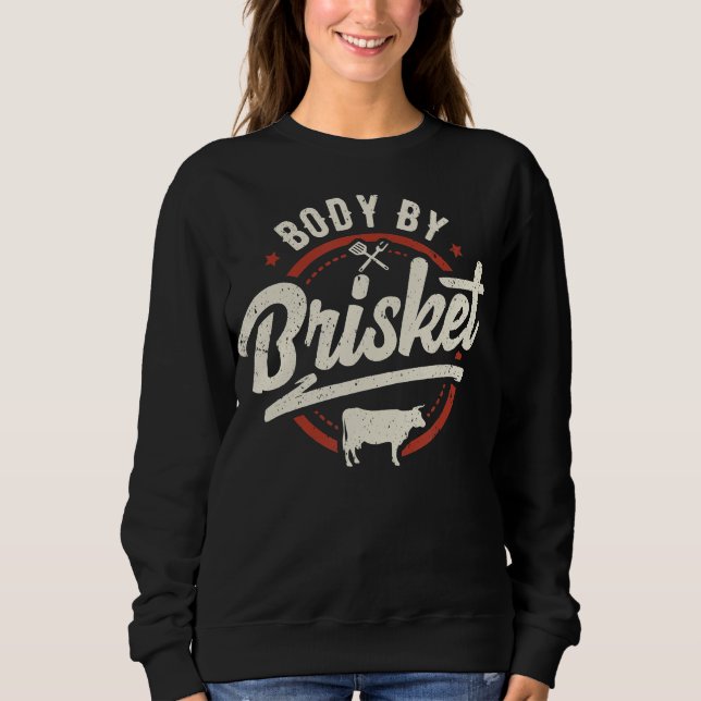 Sudadera cuerpo por camiseta de brisket backyard (Anverso)
