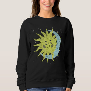 Sudadera Cuerpos celestes Galaxia Espacio exterior Sun Luna