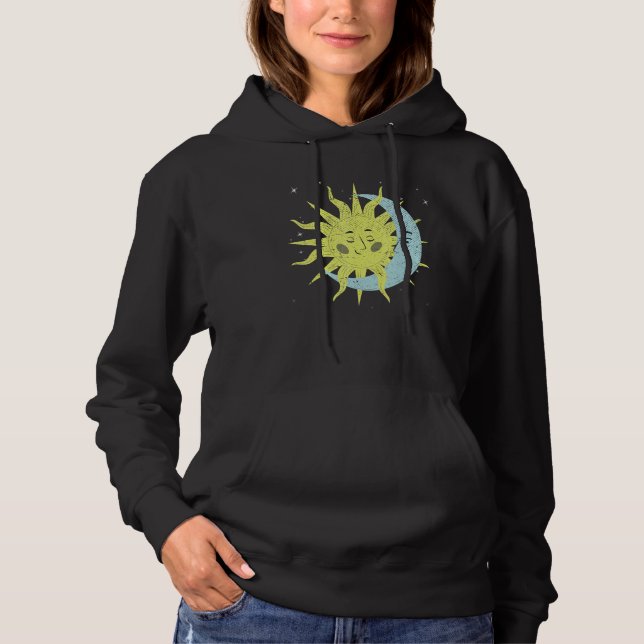 Sudadera Cuerpos celestes Galaxia Espacio exterior Sun Luna (Anverso)