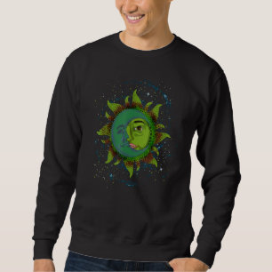 Sudadera Cuerpos Celestes Luna Sol Estética Boho Astrología