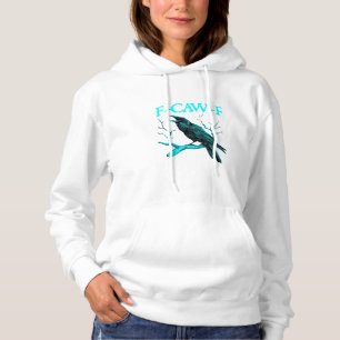 Sudadera Cuervo F-Caw-F Pájaro Divertido Diseño Retro Creat
