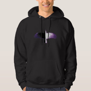 Sudadera Cuervo Morado Blanco y Negro