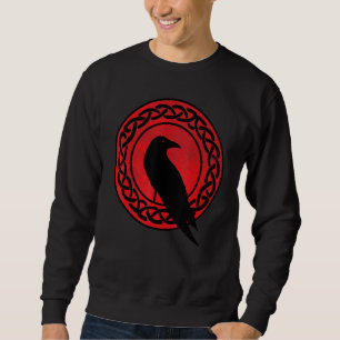 Sudadera Cuervo Negro Oculto Japón Gótico Cuervo Pájaro Lun