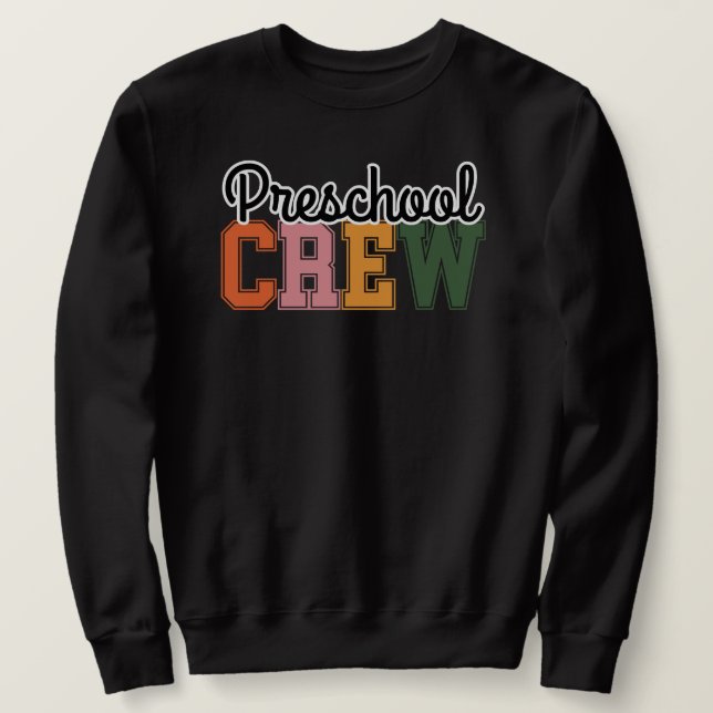 Sudadera Cuesta de equipo de enseñanza preescolar (Anverso del diseño)
