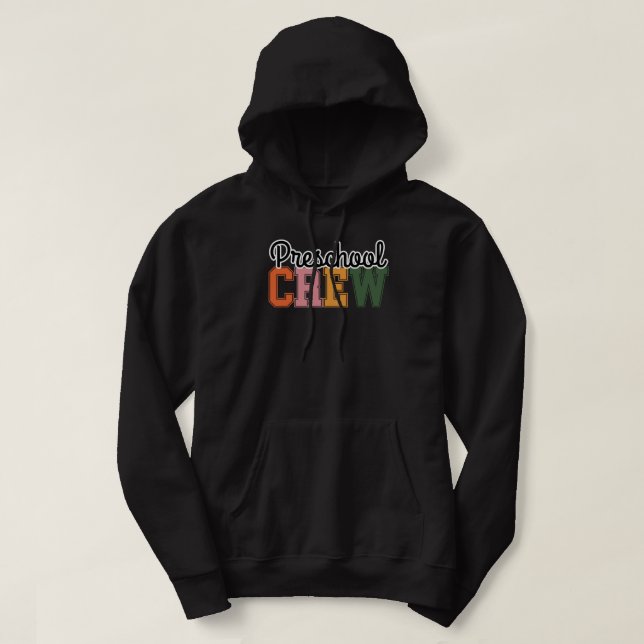 Sudadera Cuesta de equipo de enseñanza preescolar (Diseño del anverso)