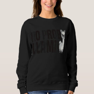 Sudadera Cuesta No Prob Llama Retro Animal Arcoiris 2