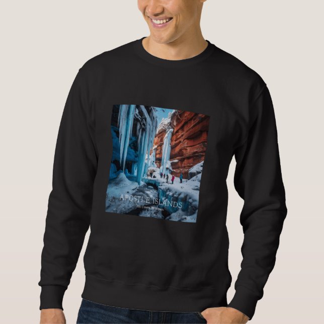 Sudadera Cuevas de hielo de las islas Apóstol Wisconsin (Anverso)
