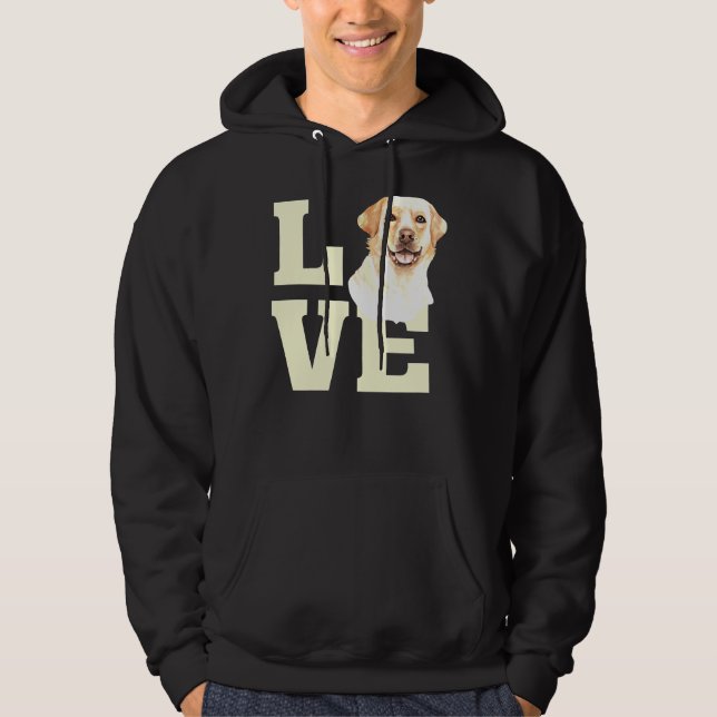 Sudadera Cuidada acuarela Amor Labrador Recuperador Ilustra (Anverso)