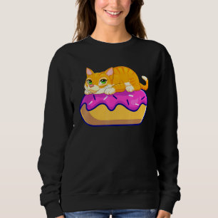 Sudadera Cuidada Donut Y Gato Gato Gatos De Oro Gatito Kitt