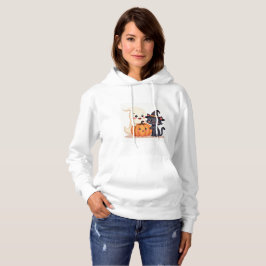 Sudadera "Cuidada Escuadrón de Halloween | Kawaii Ghost & P